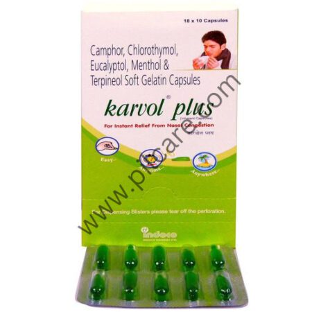 Karvol Plus Capsule Medicine Exporter in India