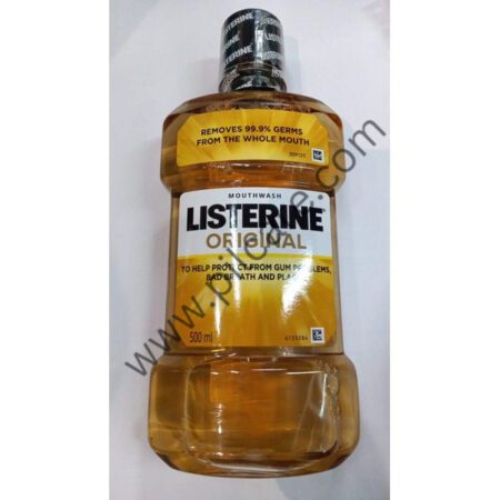 Listerine Original Mouth Wash For Gum Problems Bad Breath & Plaque - 500ml