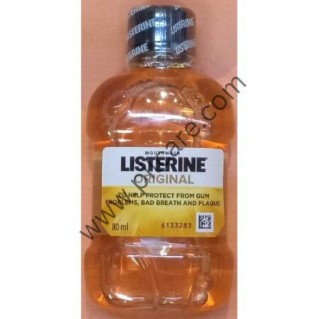 Listerine Original Mouth Wash For Gum Problems Bad Breath & Plaque - 80ml