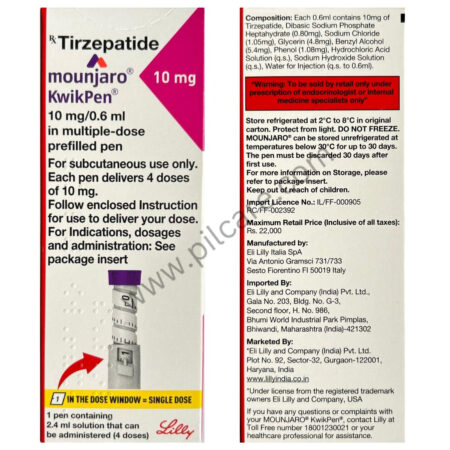 Mounjaro 10mg KwikPen solution for injection in pre-filled pen