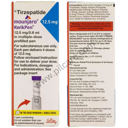 Mounjaro 12.5mg KwikPen solution for injection in pre-filled pen