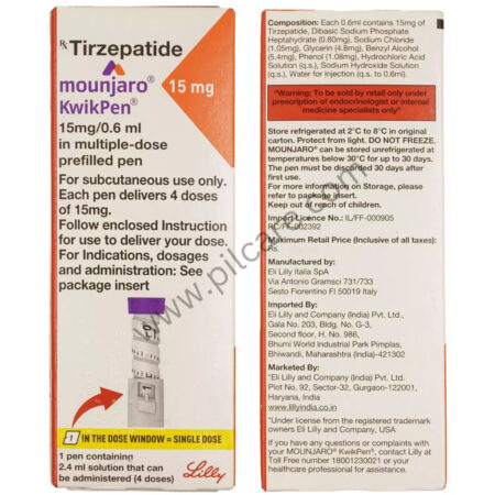 Mounjaro 15mg KwikPen solution for injection in pre-filled pen