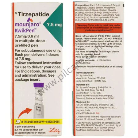 Mounjaro 7.5mg KwikPen solution for injection in pre-filled pen