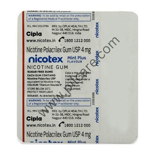 Nicotine Polacrilex 4mg Chewing Gums