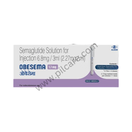 Obesema 1.7mg Injection (1 Multi-dose Disposable Pen, 4 Needles, 4 Alcohol Swabs)