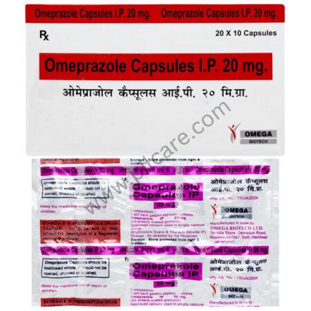 Omega Omeprazole Capsule IP 20mg