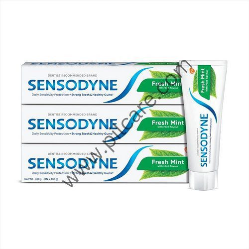 Sensodyne Fresh Mint Sensitive Toothpaste (150gm Each)