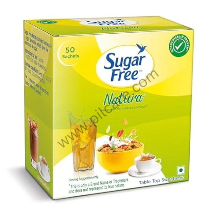 Sugar Free Natura Low Calorie Sucralose Sweetener 50 Sachets