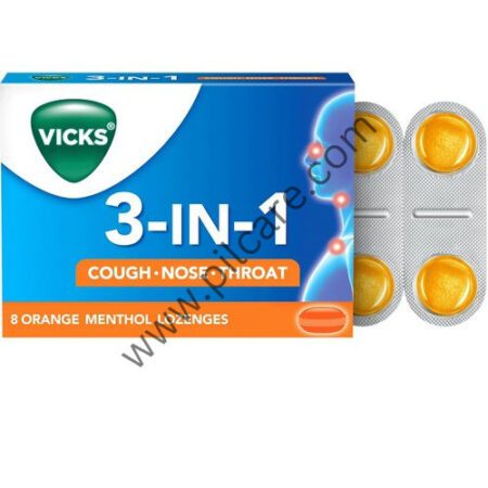 Vicks 3 IN 1 Lozenges Orange Menthol