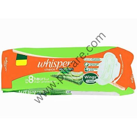 Whisper Choice Aloe Cottony Soft Regular Wings Sanitary Pads