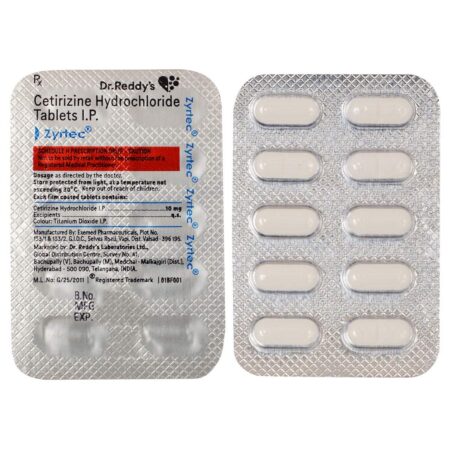 Zyrtec OD 10mg Tablet Medicine Exporter in India