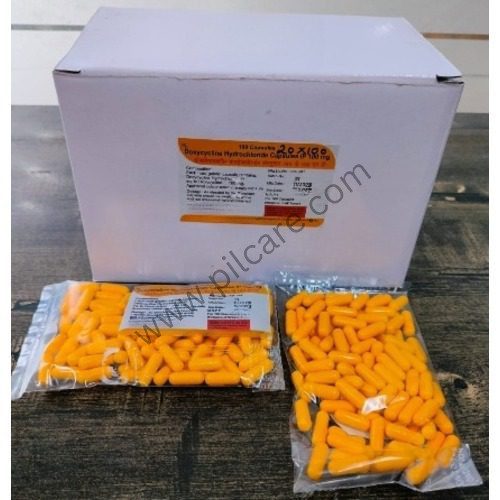 Bulk Doxycycline Hydrochloride Capsules 100mg (Yellow)