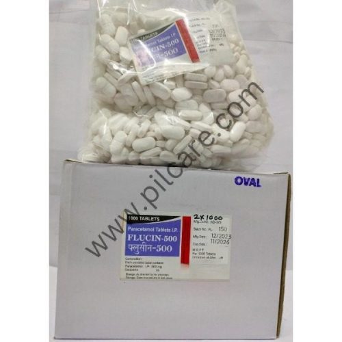 Bulk Flucin Paracetamol Tablets 500mg (Oval)