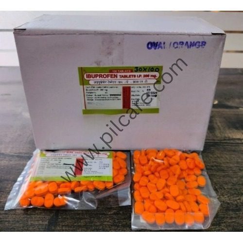 Bulk Ibuprofen Tablets 200mg (Oval/Orange)