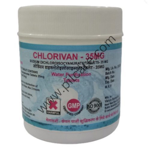 Chlorivan 35mg Sodium Dichloroisocyanurate Tablets
