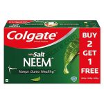 Colgate Active Salt Neem Anticavity Toothpaste (200gm Each) Buy 2 Get 1 Free