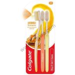 Colgate Combo Pack of SlimSoft Himalayan Salt Toothbrush & SlimSoft Turmeric Toothbrush (3 Each)