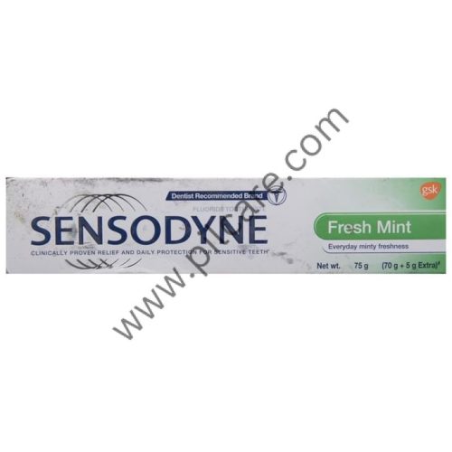 Sensodyne Fresh Mint Sensitive for Healthy Gums & Strong Teeth | Daily Protection Toothpaste