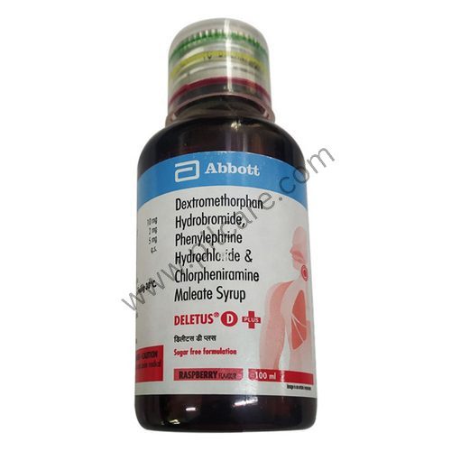 Deletus D Plus Syrup Raspberry Sugar Free