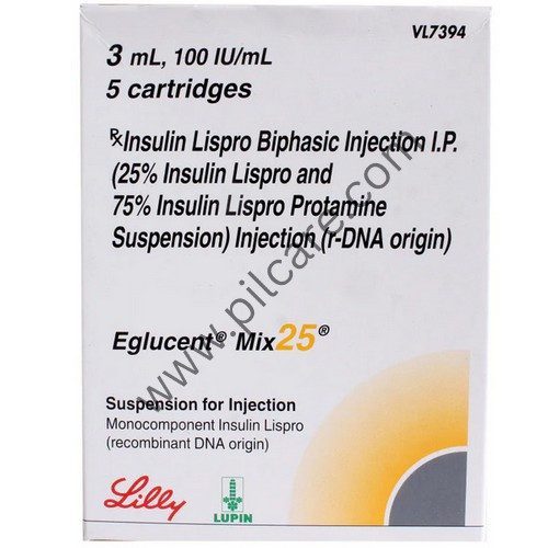 Eglucent Mix 25 100IU/ml Suspension for Injection