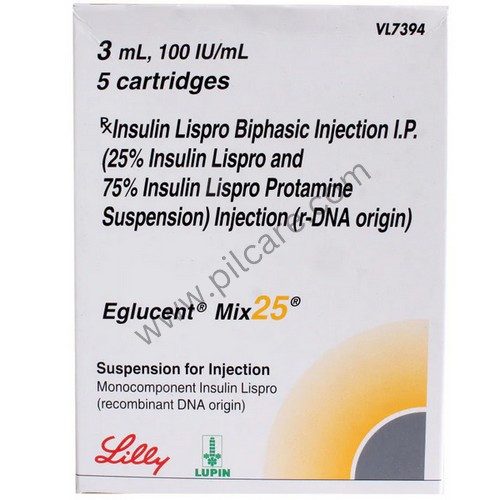 Eglucent Mix 25 100IU/ml Suspension for Injection