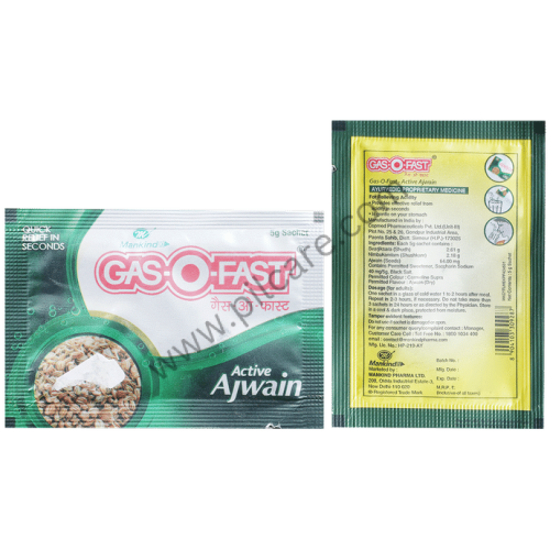 Gas-O-Fast Ajwain Active Sachet | Helps Relieve Acidity