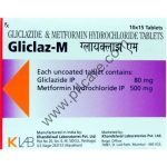 Gliclaz M 80 mg/500 mg Tablet