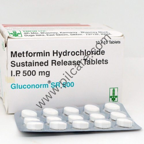 Gluconorm SR 500mg Tablet