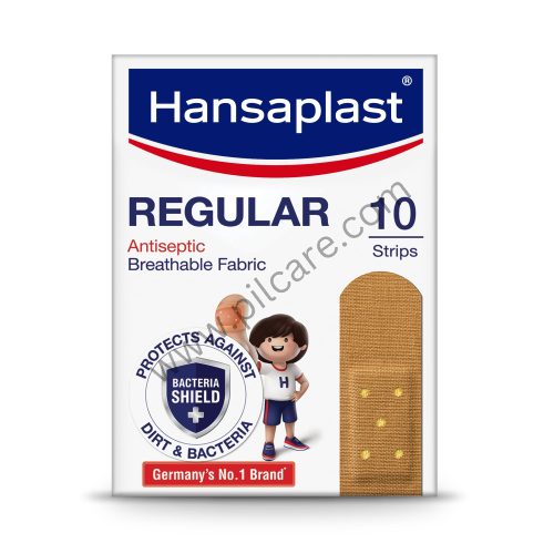 Hansaplast Regular Antiseptic Breathable Fabric Band Aid First Aid 10 Strips