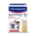 Hansaplast Washproof Antiseptic Water Resistant Band Aid, First Aid 100 Strips