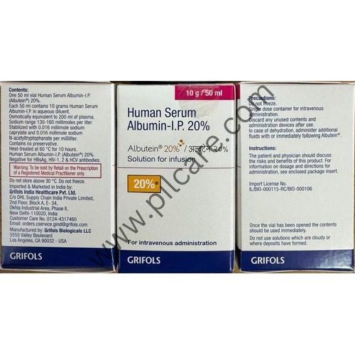 Human Serum Albumin I.P. Albutein 20% Infusion