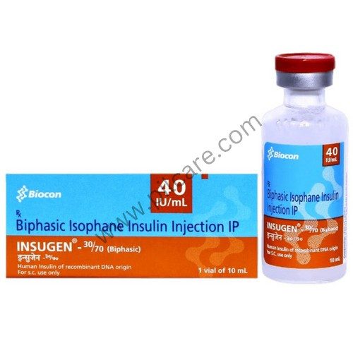 Insugen 30/70 Solution for Injection 40IU/ml