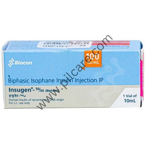 Insugen 50/50 Injection 100IU/ml