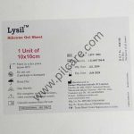 Lysil Silicone Gel Sheet 10 x 10 cm