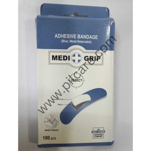 Medigrip Metal-Detectable Adhesive Bandage Blue