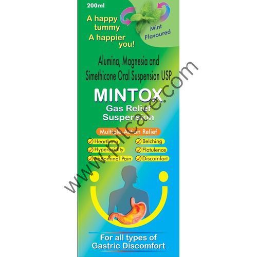 BP USP Mintox Gas Relief Suspension Mint Flavour