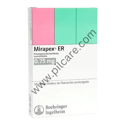 Mirapex 0.75mg Tablet ER