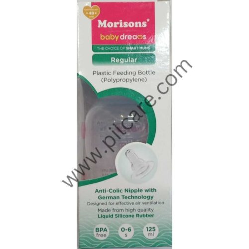 Morisons Baby Dreams Regular Anti-Colic Nipple German Technology BPA Free Feeding Bottle 125ml