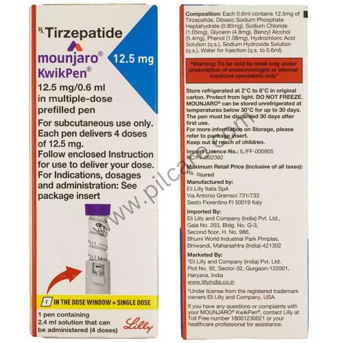 Mounjaro 12.5mg KwikPen solution for injection in pre-filled pen