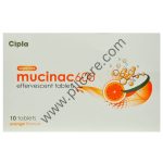 Mucinac 600 Effervescent Tablet Orange Sugar Free