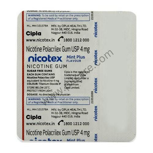 Nicotine Polacrilex 4mg Chewing Gums