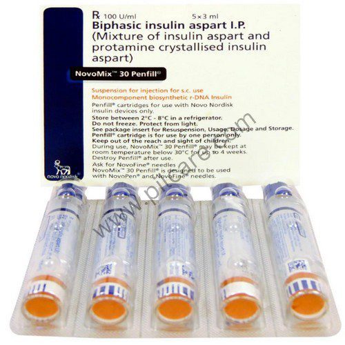 Novomix 30 100IU Penfill (3ml Each)