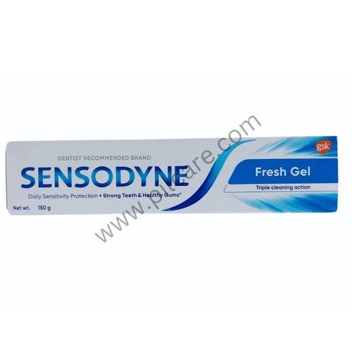 Sensodyne Fresh Gel Sensitive for Healthy Gums & Strong Teeth | Daily Protection Toothpaste