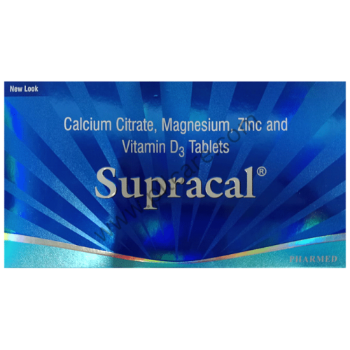 Supracal Tablet | Calcium & Vitamin D3 Supplement for Bone Health