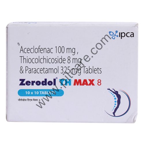 Zerodol TH Max 8 Tablet at best price in India