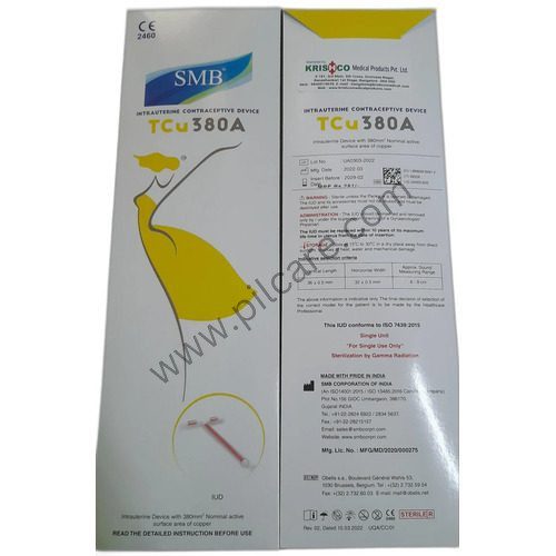 SMB Copper T 380A Intrauterine Contraceptive Device